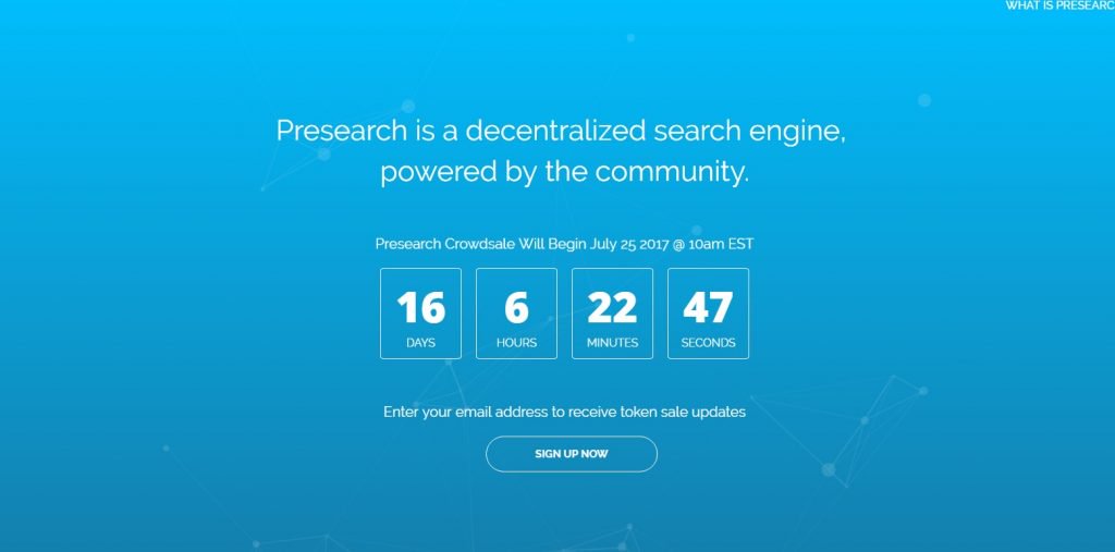 CCNCitizens's tweet photo. Press Release: Presearch, The Decentralized Search Engine Announces Crowdsale https://t.co/02OHwUlPp2 https://t.co/eDIe2Cq7Ws