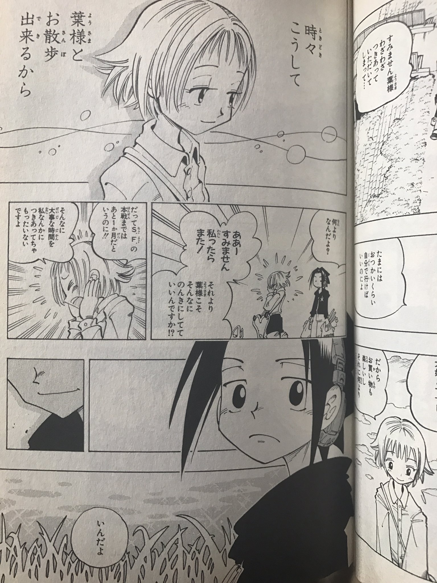 シャーマンキング Pa Twitter シャーマンキング4巻から Heiyuから買い物を終えた葉くん たまおさん 私もきゅんきゅんする休日の夕方を過ごしたいです