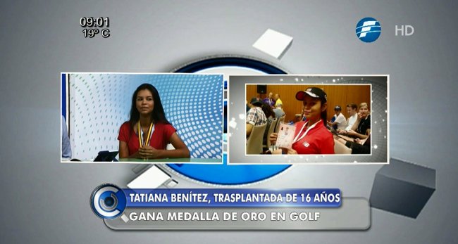 #Ahora nos acompaña #TatianaBenítez, golfista paraguaya que ganó la medalla de oro en el Mundial de Trasplantados #LaLupaPy