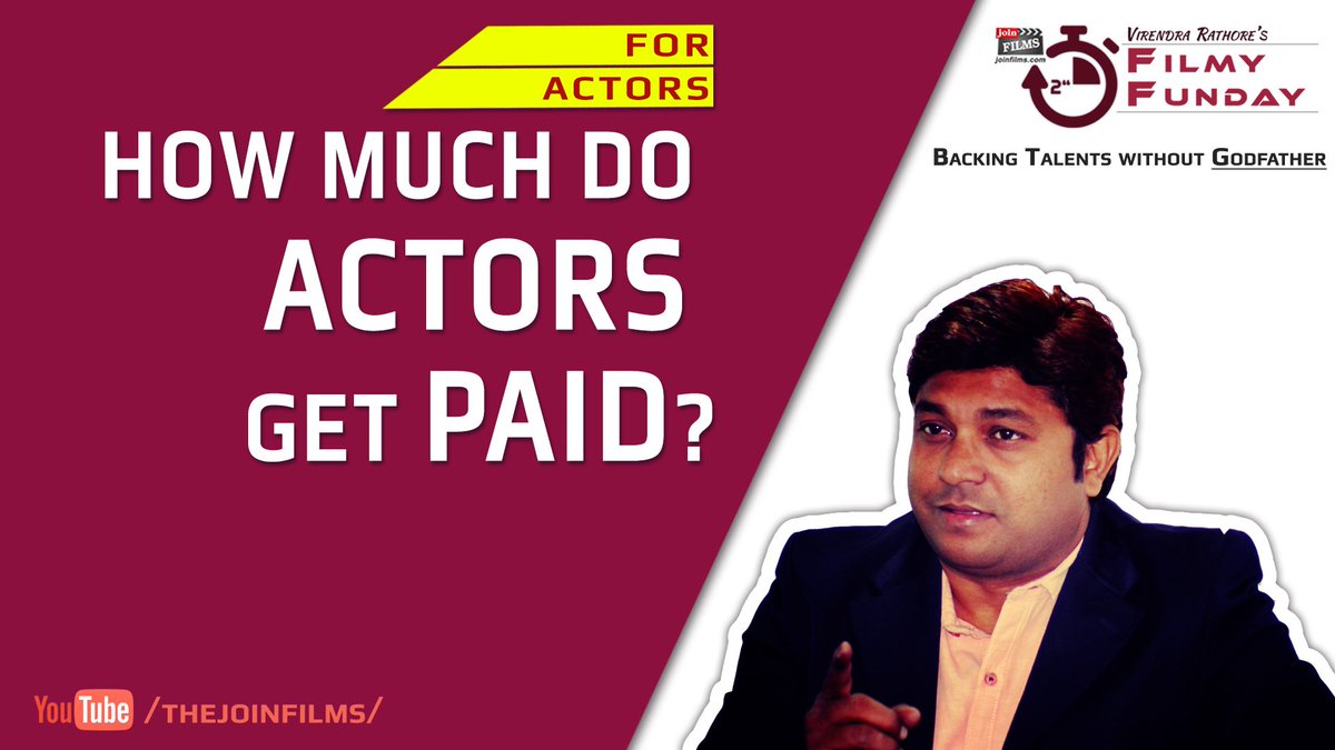 joinfilms's tweet photo. How much do actors get paid? ~ टीवी /फिल्म अभिनेता कितना कमाते हैं? | Fi... https://t.co/0ja6RUl3ws
#actors #filmlessons #actinglessons https://t.co/LSpc0Zmd8L