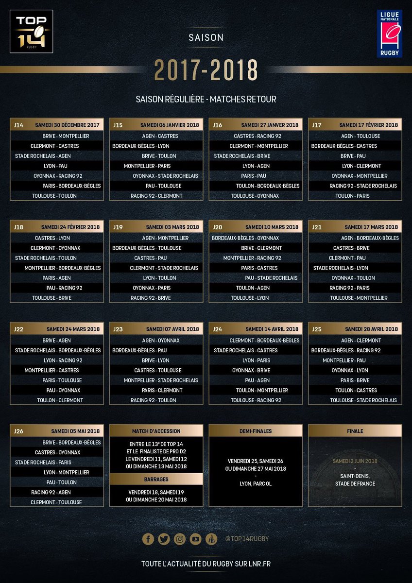TeamYellowArmy's tweet photo. Gros début de saison ! #ASM 
➡️ UBB
🏠 RCT
➡️ La Rochelle
🏠 Brive
🏠 Racing 92
➡️ Castres
➡️ Toulouse
🏠 Stade Français https://t.co/4RmwUdBLGB