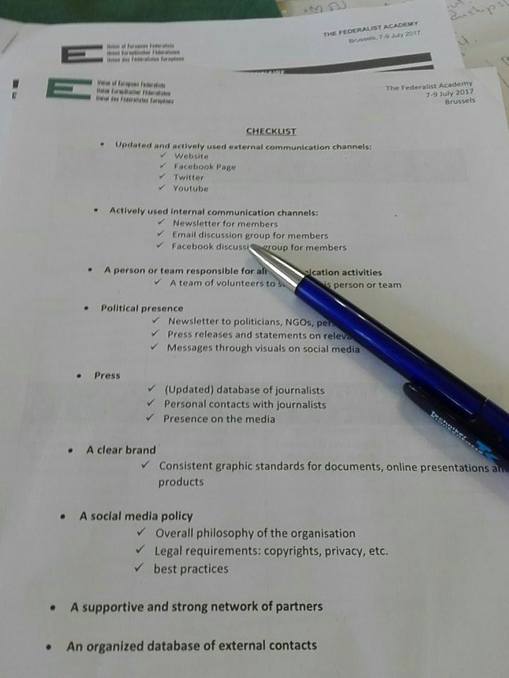 KrafftOle's tweet photo. #FedAc17
Checkliste for futural Framework of UEF sections https://t.co/sLPE12lhLA