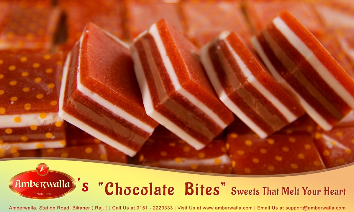 Amberwalla_bkn's tweet photo. Amberwalla's "Chocolate Bites" - Sweets That Melt Your Heart

#amberwalla #chocolate_bite #amber_restaurant #sweet #chocolate #indian_sweet https://t.co/wrS8DyzbMt