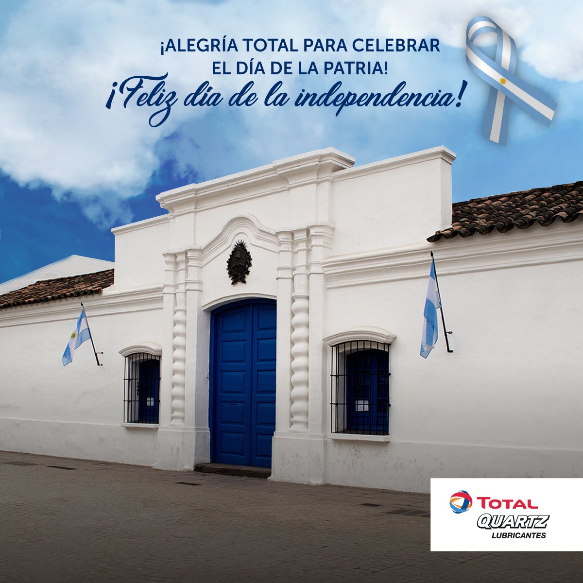 TotalEnergiesAR's tweet photo. @TotalArgentina les desea Feliz Día de la Independencia a todos los argentinos. RT la foto y contagiá #AlegríaTOTAL en este día especial.😀🇦🇷 https://t.co/qToeoKF6Ob
