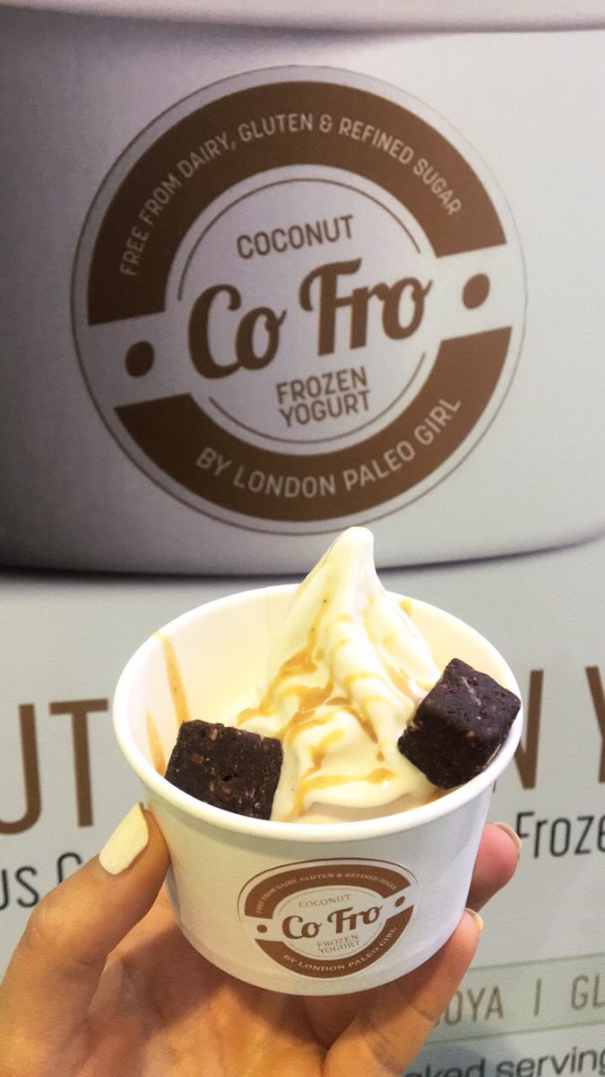 Finally day of <a href="/affshow/">Affshow</a> with Co Fro come say hi 💁🏼 #freefrom #show #cofro #dairyfree #froyo #healthy #icecream #london #paleo #girl