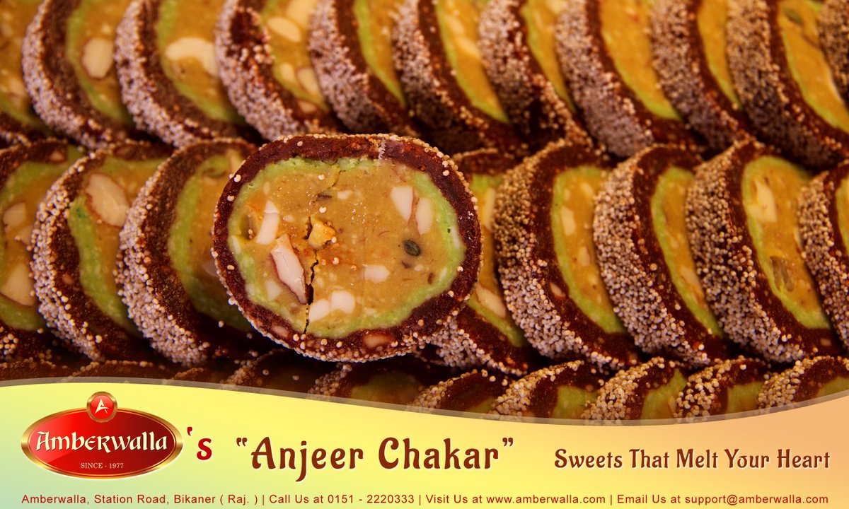 Amberwalla_bkn's tweet photo. Amberwalla's "Anjeer Chakar" - Sweets That Melt Your Heart

#amberwalla #amber #amber_restaurant #sweet  #indian_sweet  #bikaner #dryfruit https://t.co/PMrGFXrVjw