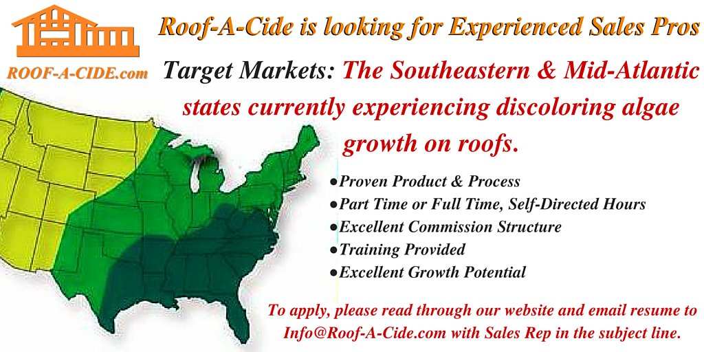 Looking for Experienced B2B Sales People

Roof-A-Cide.com