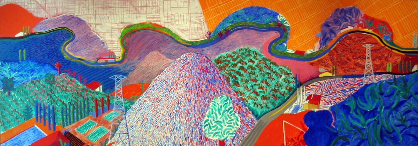 Happy 80th Birthday David Hockney! I had this poster in my room in high school. 