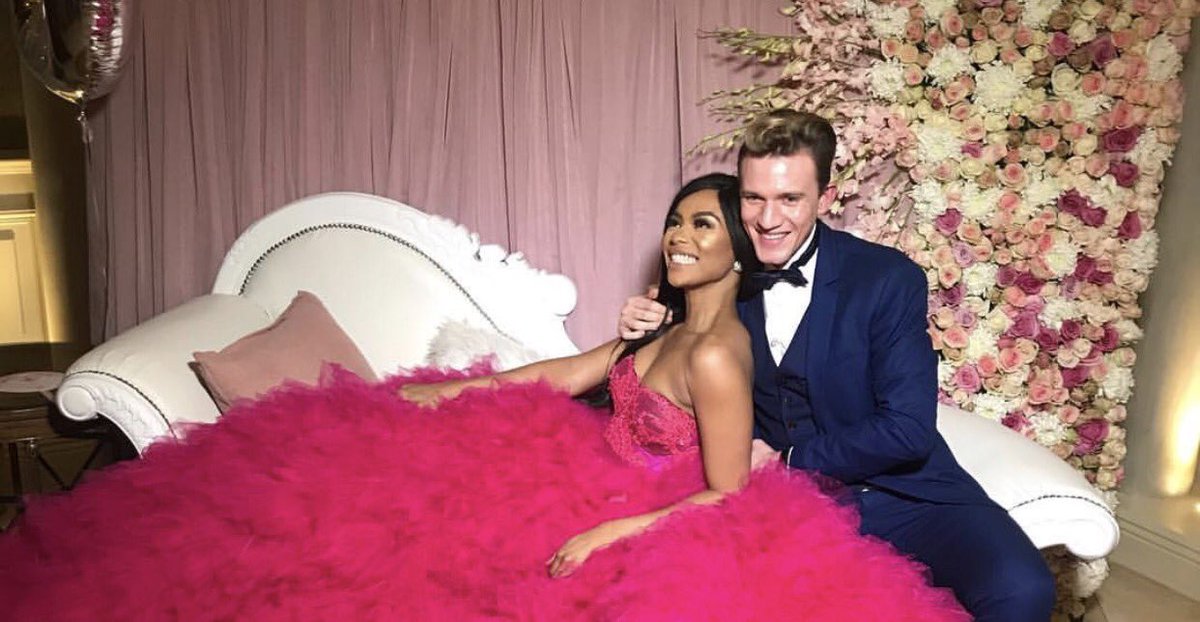 Bonang With designer Gert-Johan Coetzee