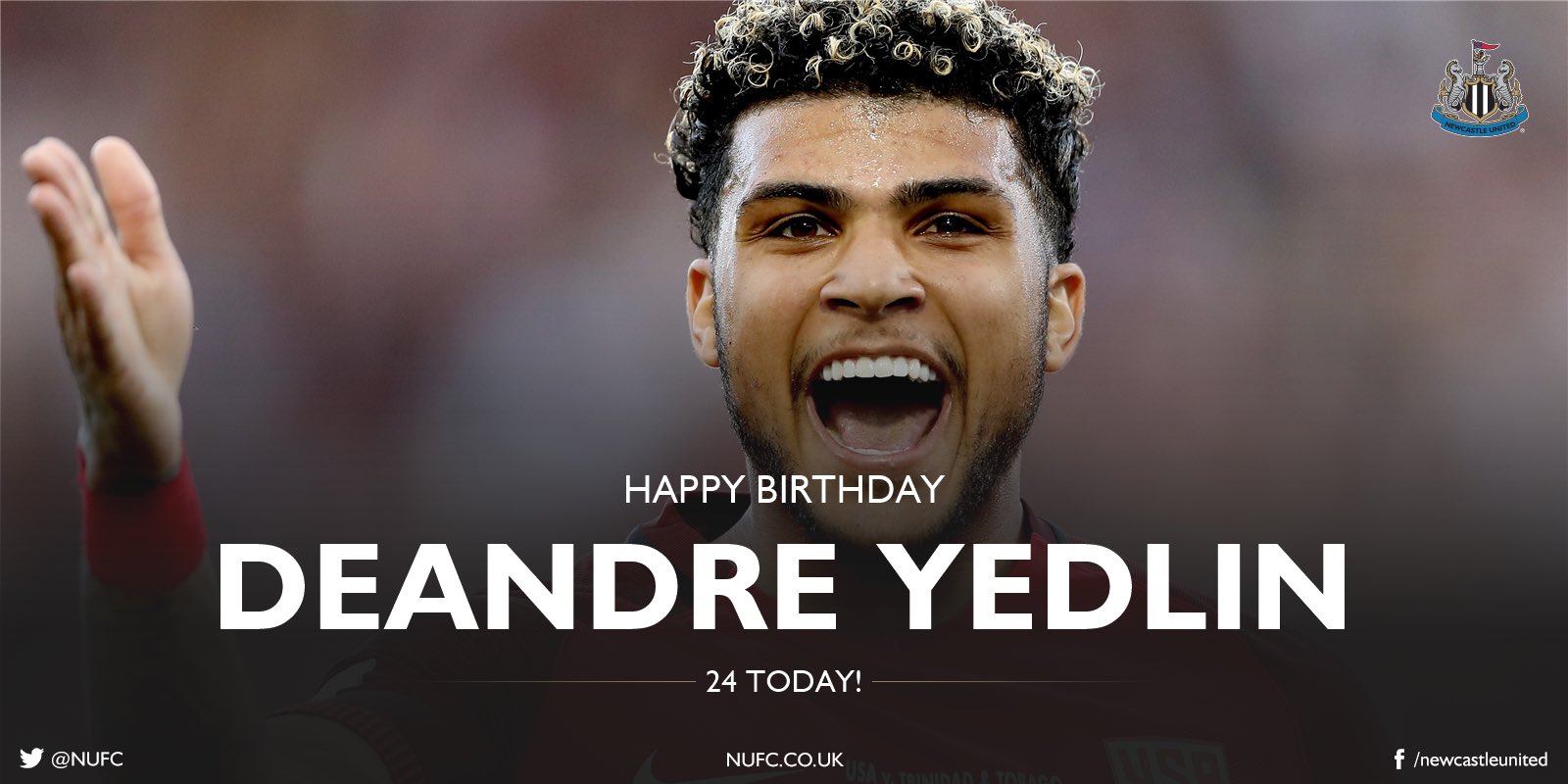 Hoje nosso lateral DeAndre Yedlin está completando 24 anos. Happy birthday  