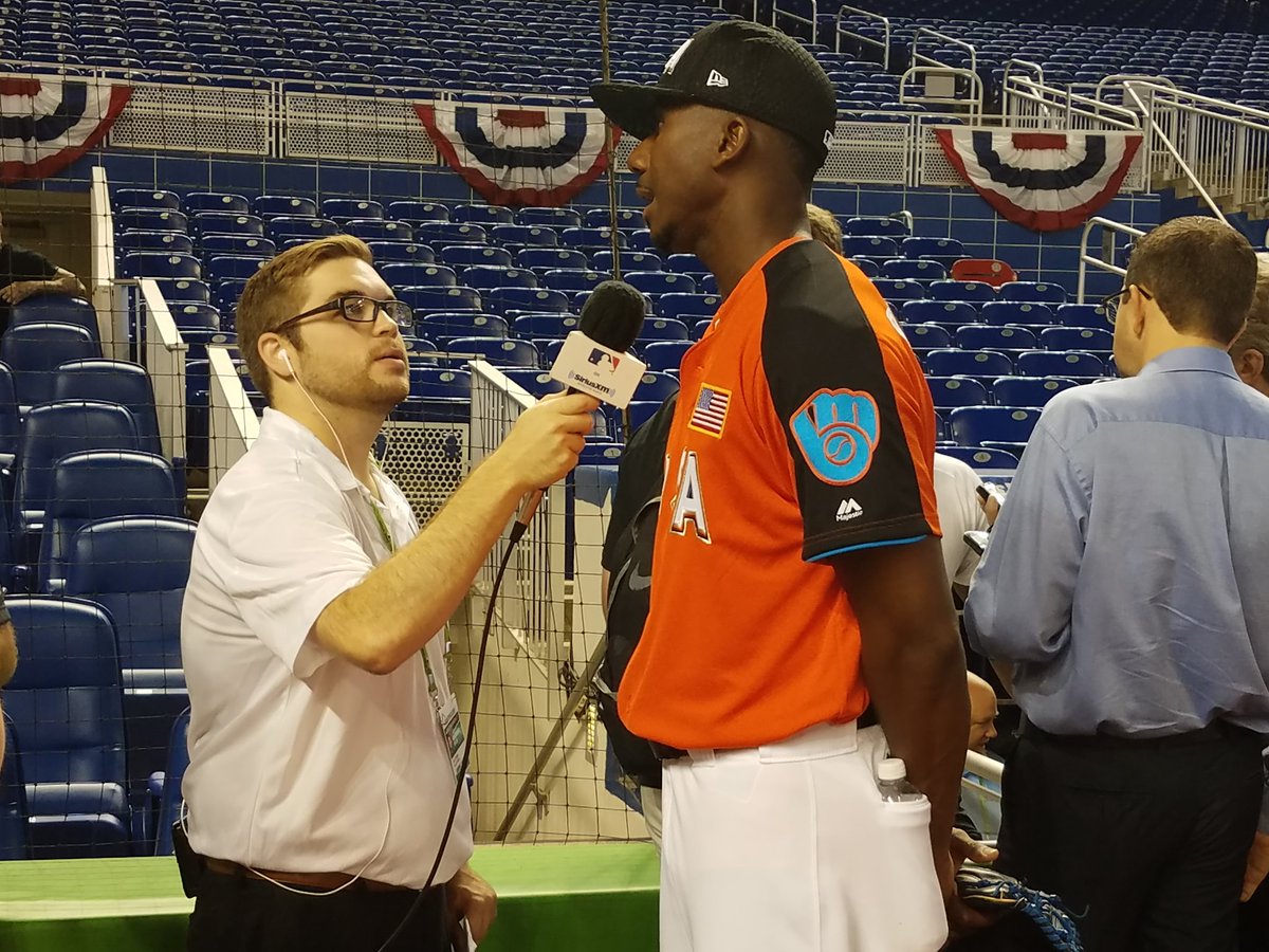 Scott Greene (@scotty_ballgame) on Twitter photo Listen in to <a href="/MLBNetworkRadio/">MLB Network Radio on SiriusXM</a> now. <a href="/MinorsandMajors/">Grant Paulsen</a> interviewing Lewis Brinson and other #FuturesGame stars during pre-game. Listen in to <a href="/MLBNetworkRadio/">MLB Network Radio on SiriusXM</a> now. <a href="/MinorsandMajors/">Grant Paulsen</a> interviewing Lewis Brinson and other #FuturesGame stars during pre-game.