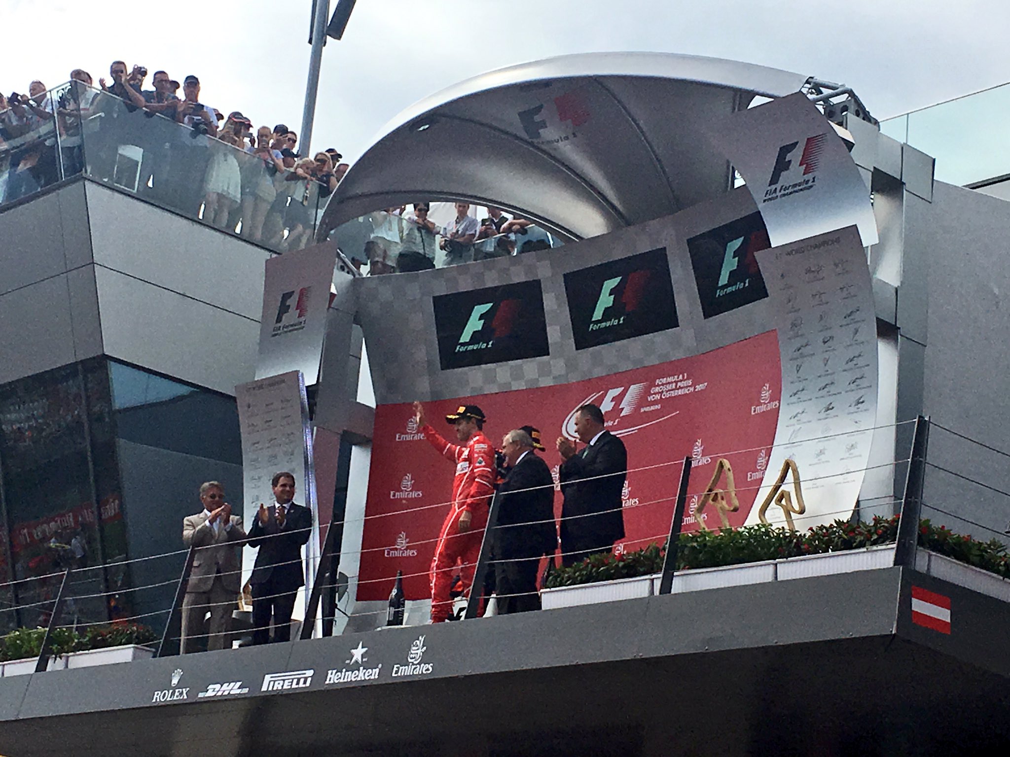Scuderia Ferrari The Podium Austriangp T Co 0baavijku1 Twitter