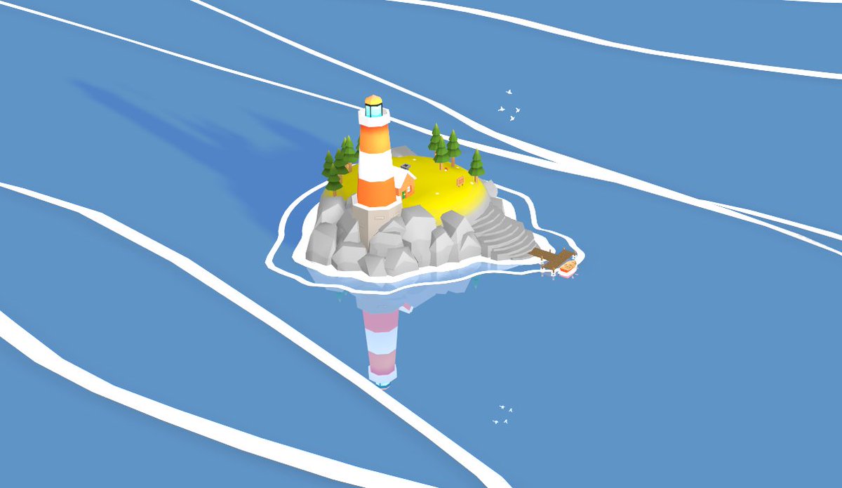 PolykinDev's tweet photo. A secret island 🤫#gamedev #unity3d #indiedev https://t.co/RVr4x23tot