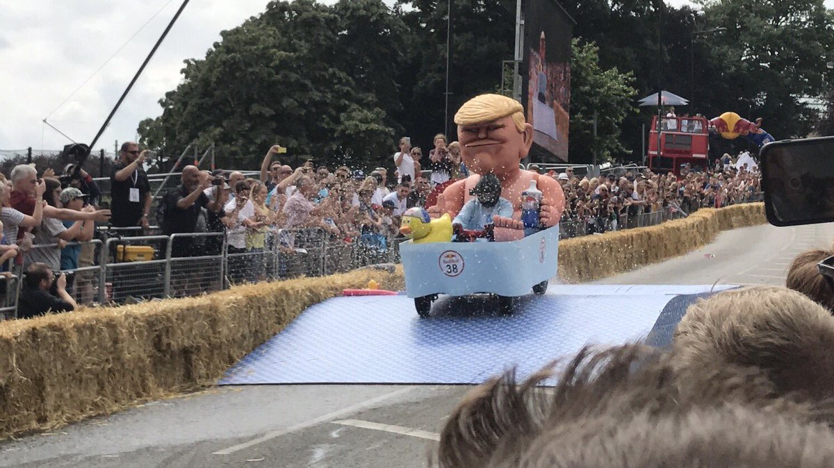 jenkothegreat's tweet photo. #RonaldPump #RedBullSoapboxRace @RedBullUK @realdonaldtrump https://t.co/NZOwDtb88X
