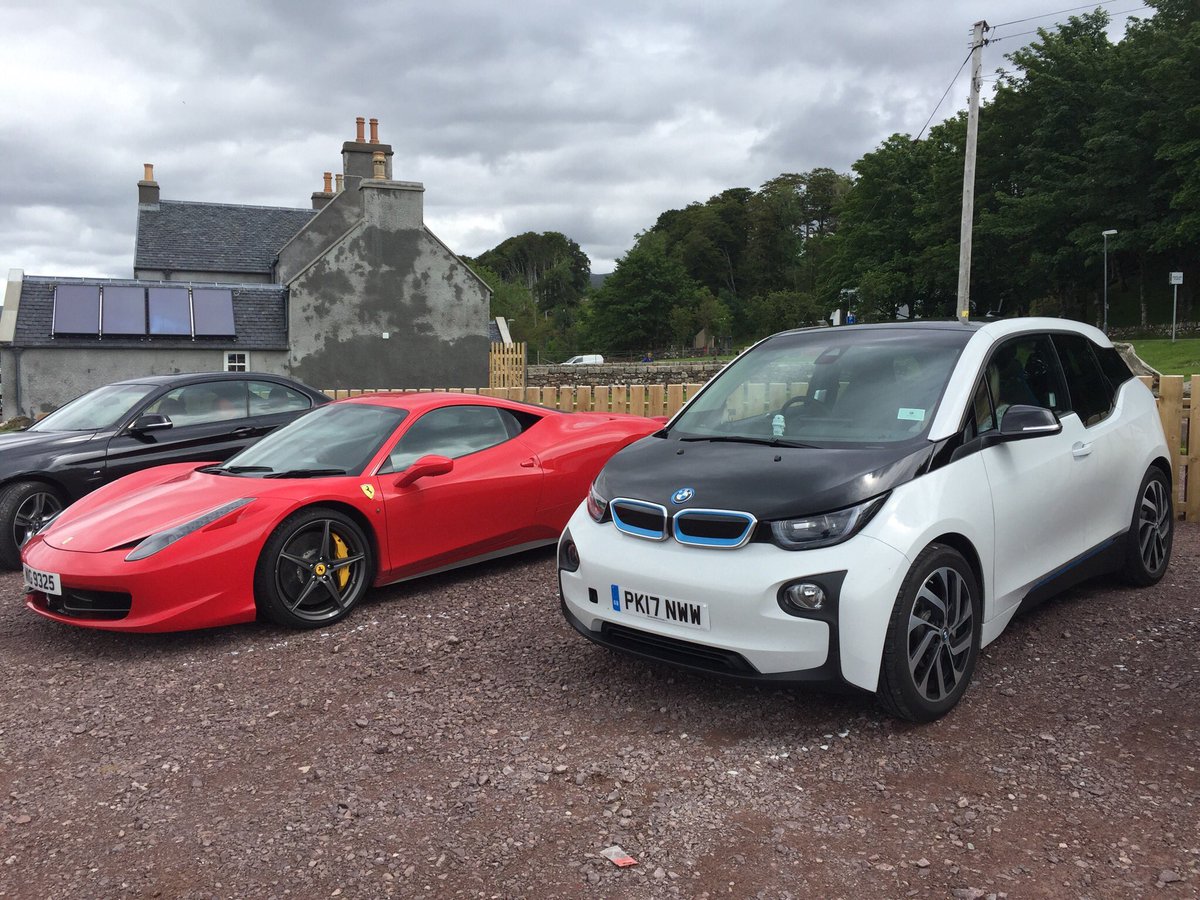 UKEVForums's tweet image. #teamppf we whooped you to Rogie falls today in the i3 :) hope you had fun on the mountain roads.