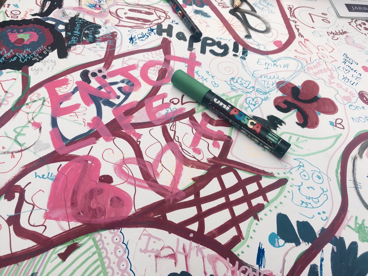 JarroldNorwich's tweet photo. Great work by the people of #Norwich on the #jarroldcolourfest paint-a-table - thanks all! #NLSF17 https://t.co/DVowQxptPT