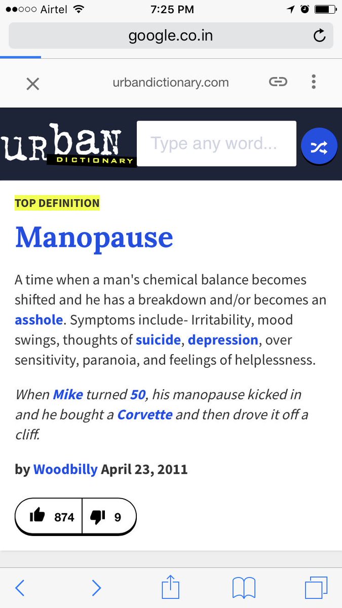 Monica Jasuja On Twitter Manopause Is A Thing Because Urban