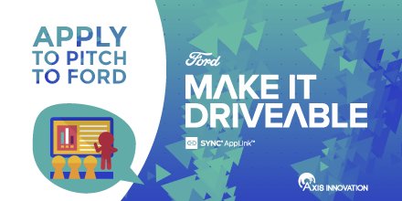 AxisInnovation's tweet image. #MobileAppStartups - Apply now to #pitch to @Ford &amp;amp; #win a chance to compete in the #MakeItDriveable #AppLink event!
axisinnovation.com/ford-israel