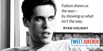 nergetics's tweet image. Failure shows us the way... Ryan Holiday #quote #tweetjukebox tweetjukebox.com