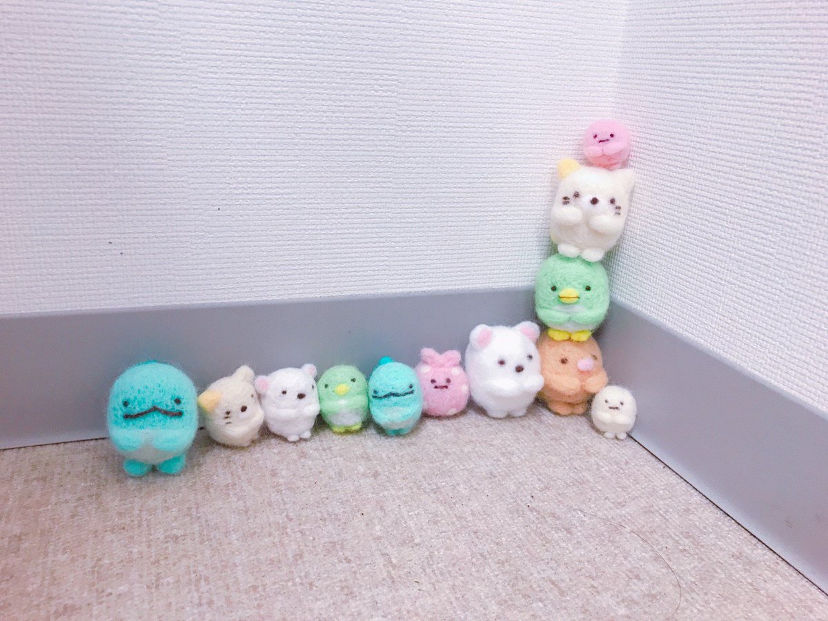 syknu11268's tweet photo. 親子。

#すみっコぐらし羊毛フェルト https://t.co/SGVCCaQSrB