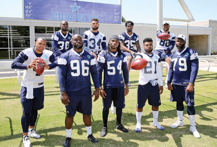 jonmachota's tweet image. pretty good draft class 

(photo via @dallascowboys)