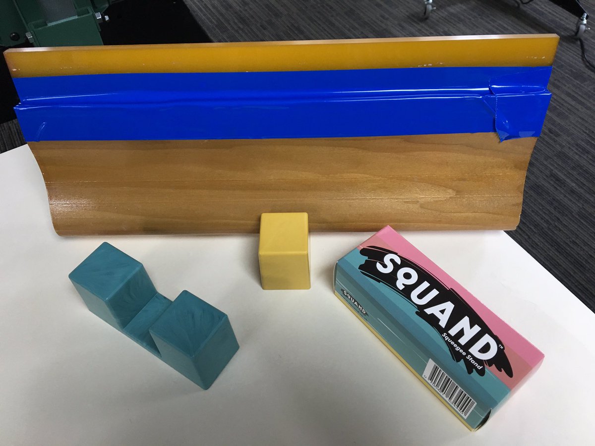 daleswayptech's tweet photo. Test driving #squand squeeger stands during the #screenprinting course today. Thanks to @SquandTweets for the samples https://t.co/agT0U5XwLi