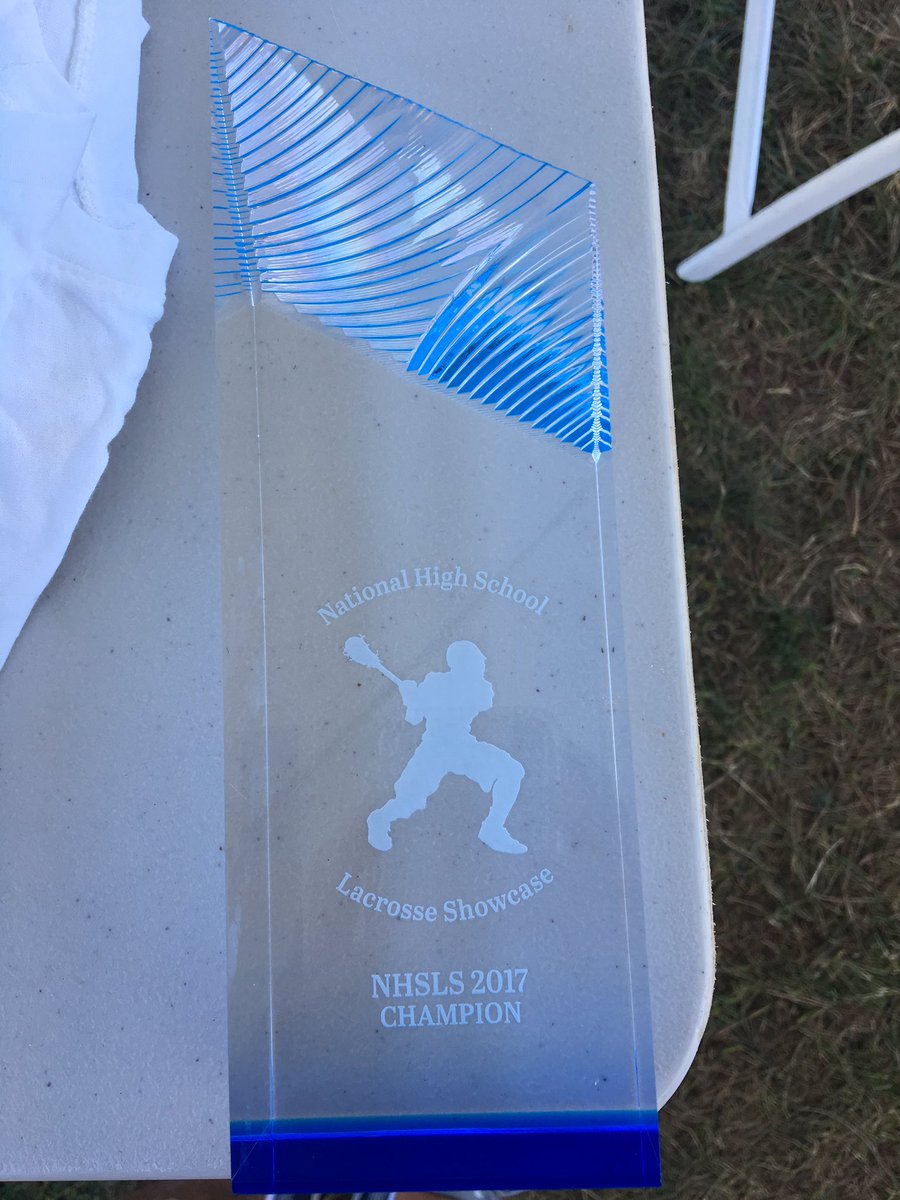 NHSLS2013's tweet photo. This will be handed out to the winner of the McDonogh-Calvert Hall game - The #NHSLS2017 Session 1 Championship Trophy https://t.co/d3gAkKBGxy