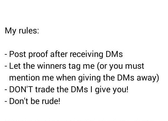 DMdonatesponsor's tweet image. Retweet or like WITH your DM giveaway acc for a donation of at least 10 DMs ☆

Must follow me!
Picking on July 16