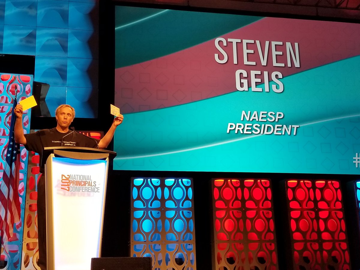 Dr. Steven Geis, President of NAESP, welcomes principals to Philadelphia. Proud that you lead our association! #NPC17 #naesp