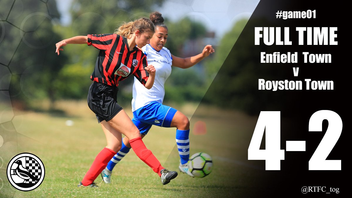 <a href="/EnfieldTownLFC/">Enfield Town Ladies FC</a> v @RoystonTownLFC  First pre-season match for the Crows ended 4-2.  Great stamina by all in the heat.