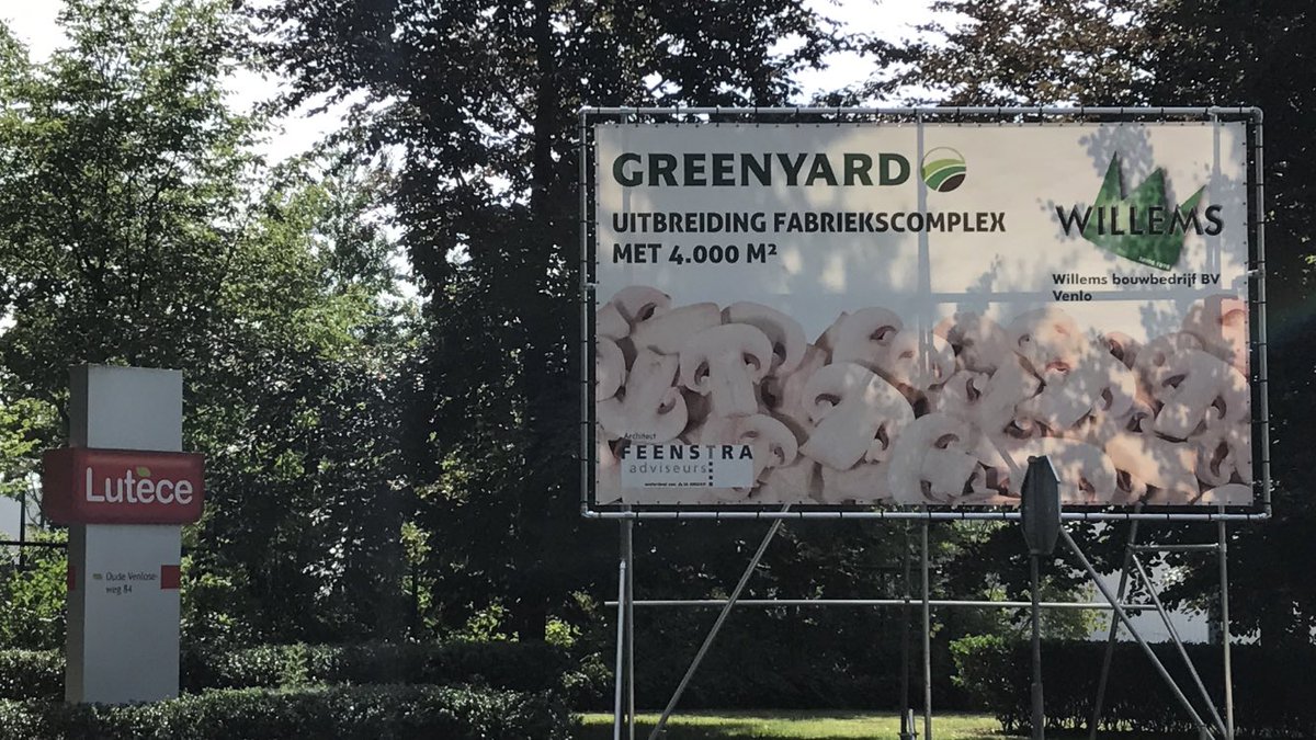 Uitbr. 4.000m2 Greenyard ( Lutece) te Velden gestart.
