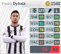 Ik heb zojuist Paulo Dybala in #dreamleaguesoccer gekocht!
