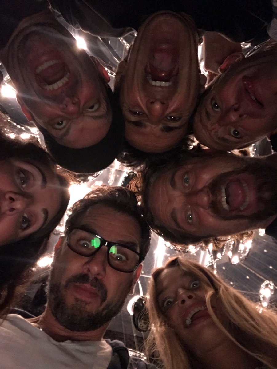 GerardButler's tweet photo. THIS IS SOFIA...and some of my friends!! Visiting my buddy Ariel on his movie The Angel and it looks amazing. Blown away by their work. https://t.co/bWq0F4RsK9