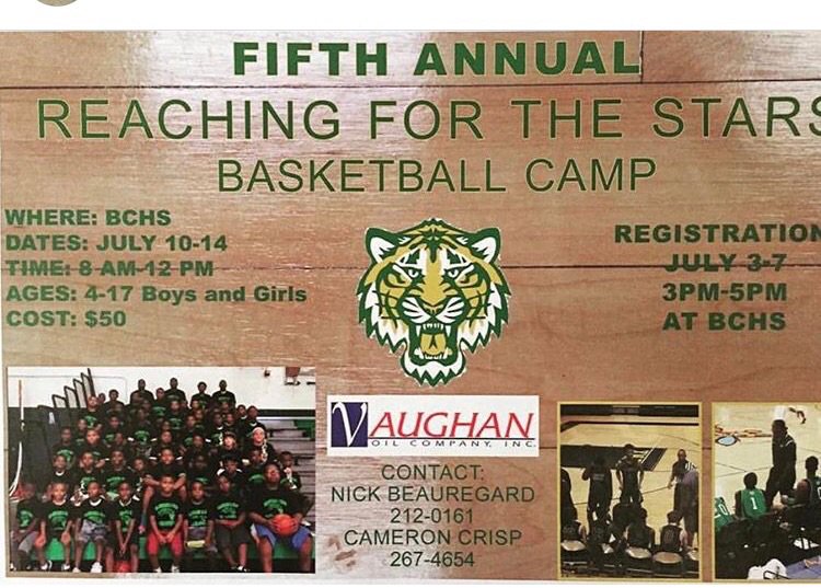 BCHSTigers1's tweet photo. Camp begins in the morning at 8am.Still have spots available be there at 7:30am 🏀🐯🌟 @BCHS_LadyTigers https://t.co/L9428R0ISV