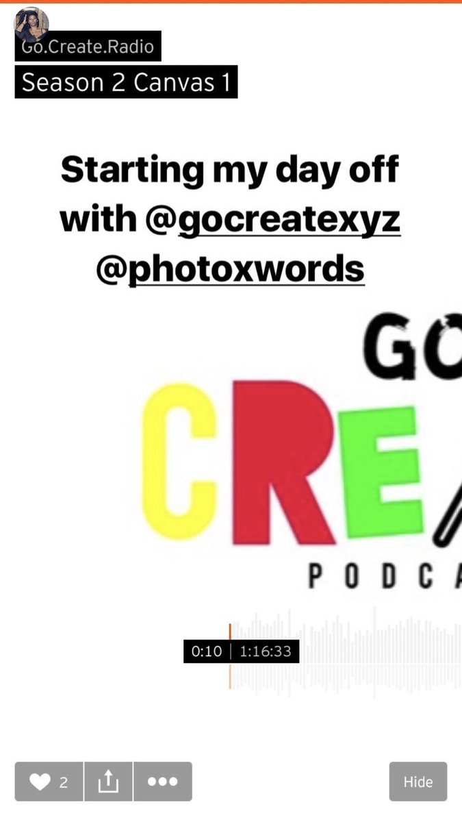 GoCreateXYZ's tweet photo. Big thanks π to @FirstNameMballa for the support #GoCreateXyz #ForCreativesXCreatives https://t.co/RPVlropoVx