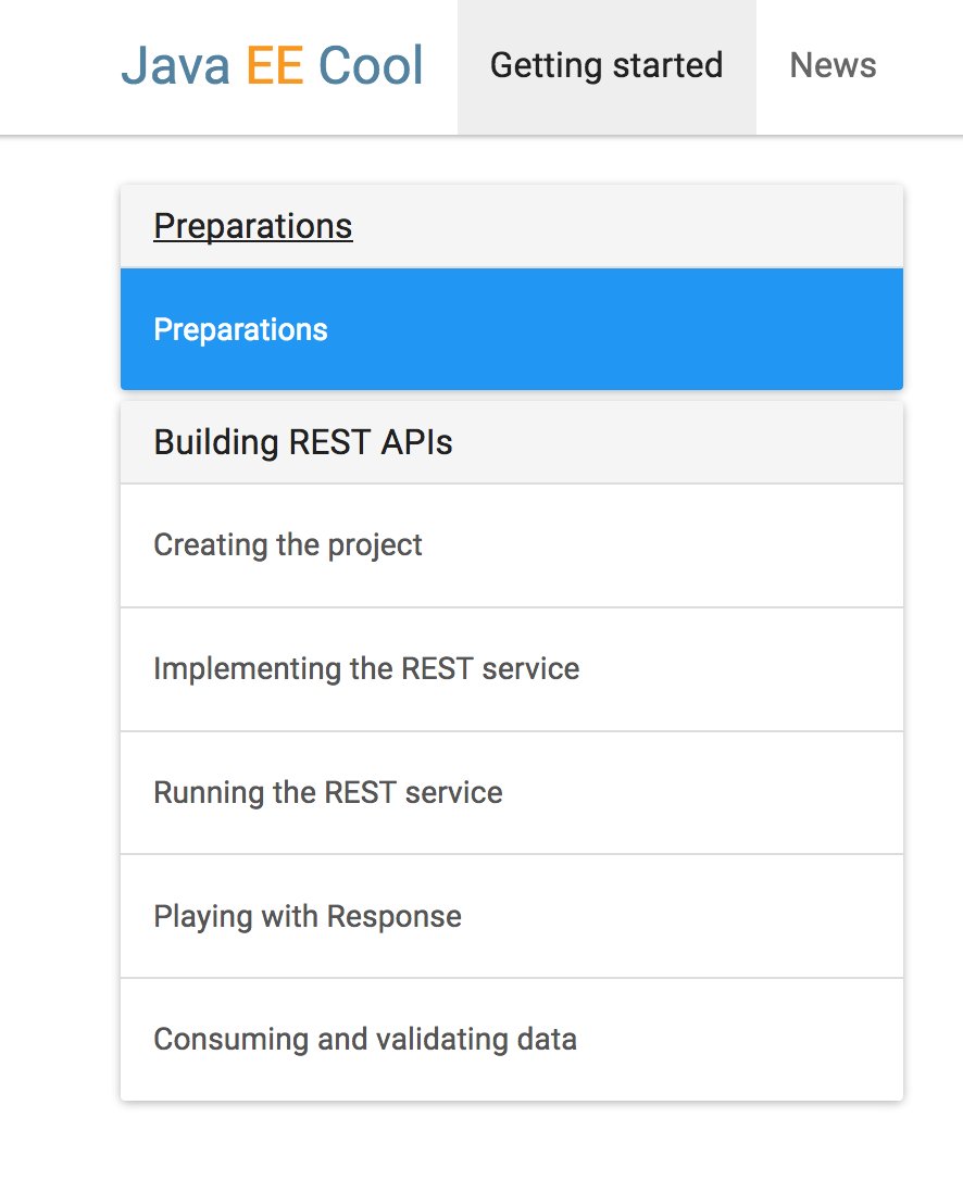 java's tweet image. Get stated with #JavaEE alternative: More choices, better JAX-RS, cleaner javaee-cool.github.io/docs/home/
