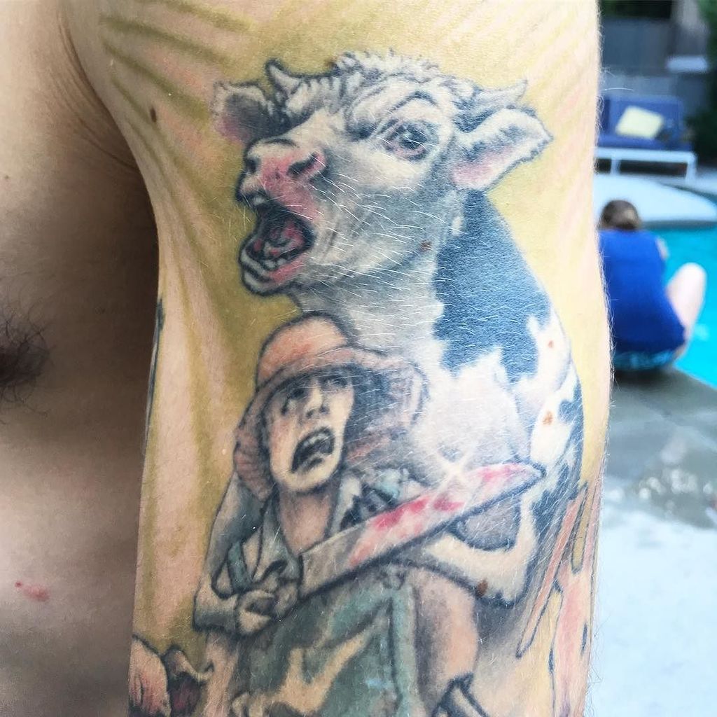 Moby gets animal rights arm tattoos to mark vegan anniversary