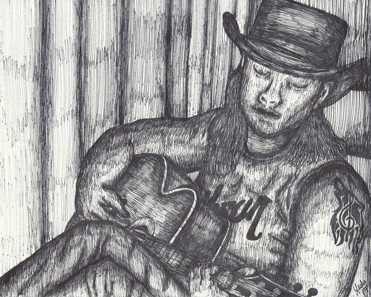 lelo9025's tweet photo. "Son of a Working Man"-2017 
.
.
.
#CodyWickline #Cody #Wickline  #TheVoice #TeamBlake #Art #InkOnPaper #Sharpies #WestVirginia https://t.co/LopMNqr2R6