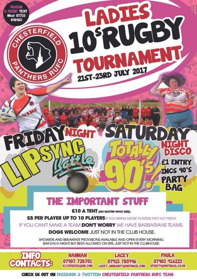 12 days to go! #rugbytournament #ladiesrugby #ChesterfieldEvents
