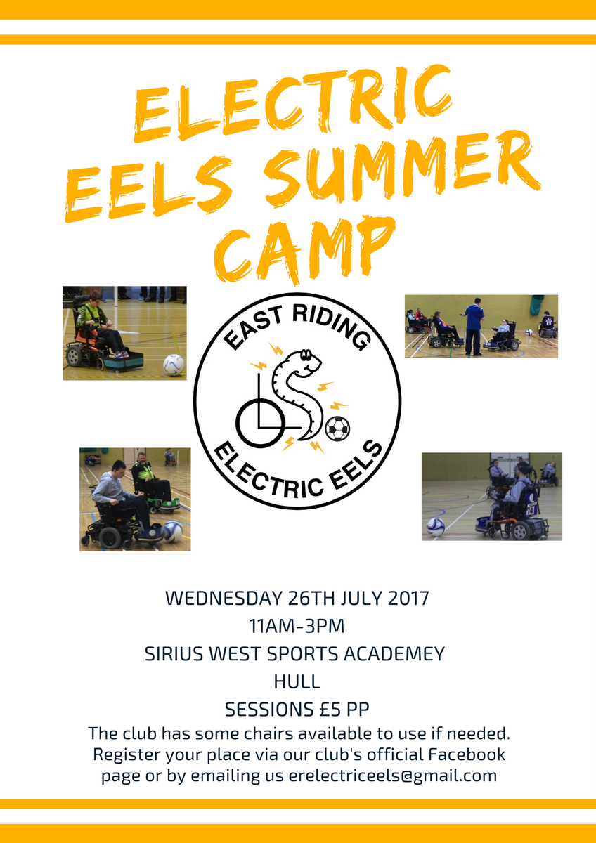 We are hosting a powerchair football camp on Wed 26th July. Read more: bit.ly/2tWu9ay <a href="/hudgellsol/">Hudgell Solicitors</a> <a href="/4disabledkids/">MakeADifference</a> <a href="/The_WFA/">The WFA</a>