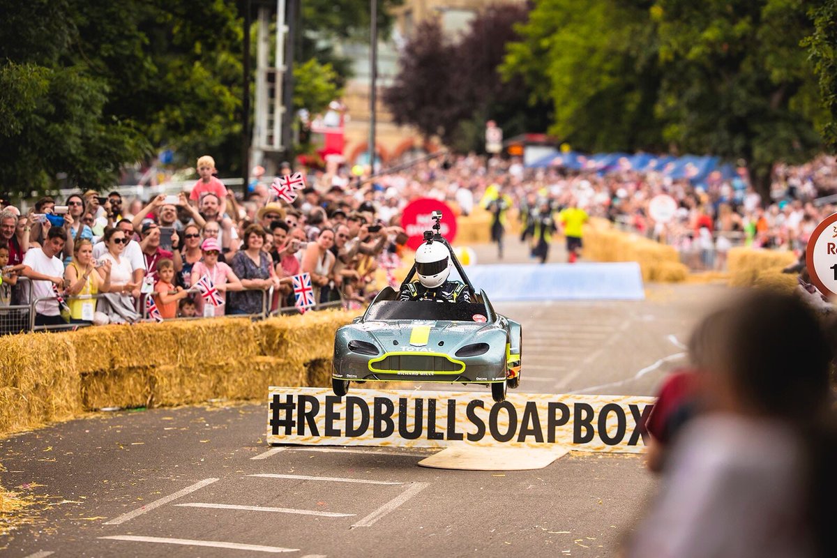 So, who's watching #RedBullSoapboxRace on <a href="/davechannel/">U&Dave</a>?!