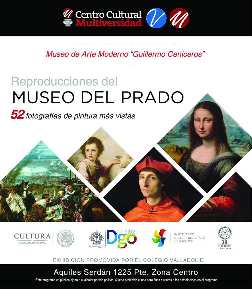 iceddgo's tweet photo. No olviden visitar la Expo "Reproducciones del Museo del Prado 52 fotos de pintura más vistas" disponible del 08 de Junio al 13 de Agosto. https://t.co/MhFoTyJRfQ