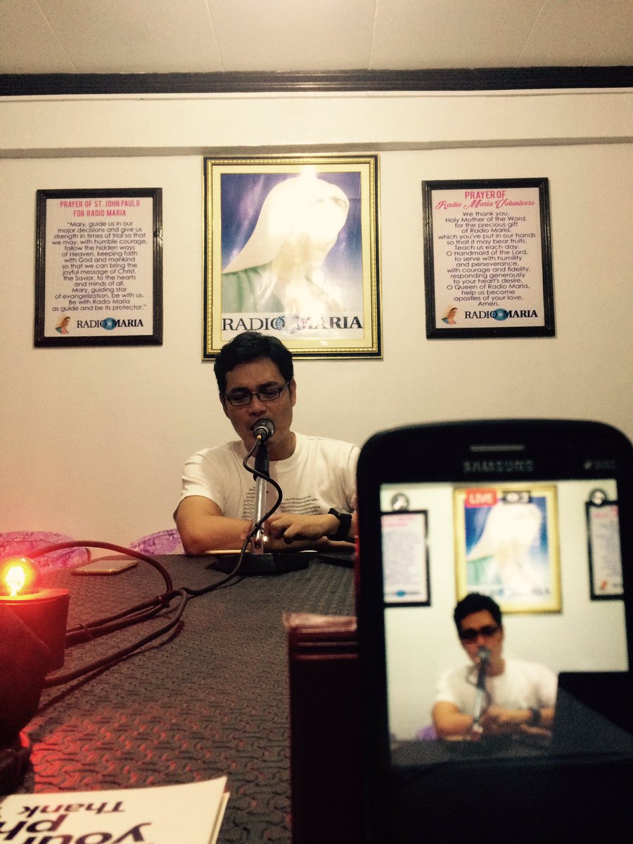 kcmasong's tweet photo. For all those who stay tuned to episode 2 of #SacredPages at #RadioMariaPH a huge thanks and God's blessings be upon you all! https://t.co/tbjVWnuLwt