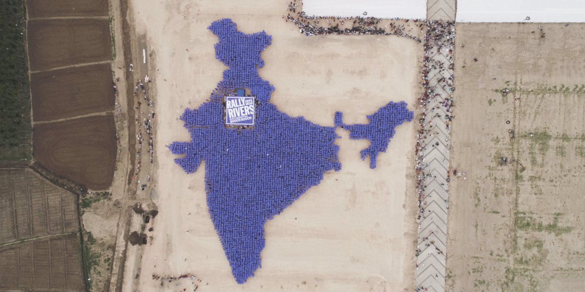 I’ll personally drive from Kanyakumari to the Himalayas in September to create awareness for the urgent need to #RallyForRivers. –Sg