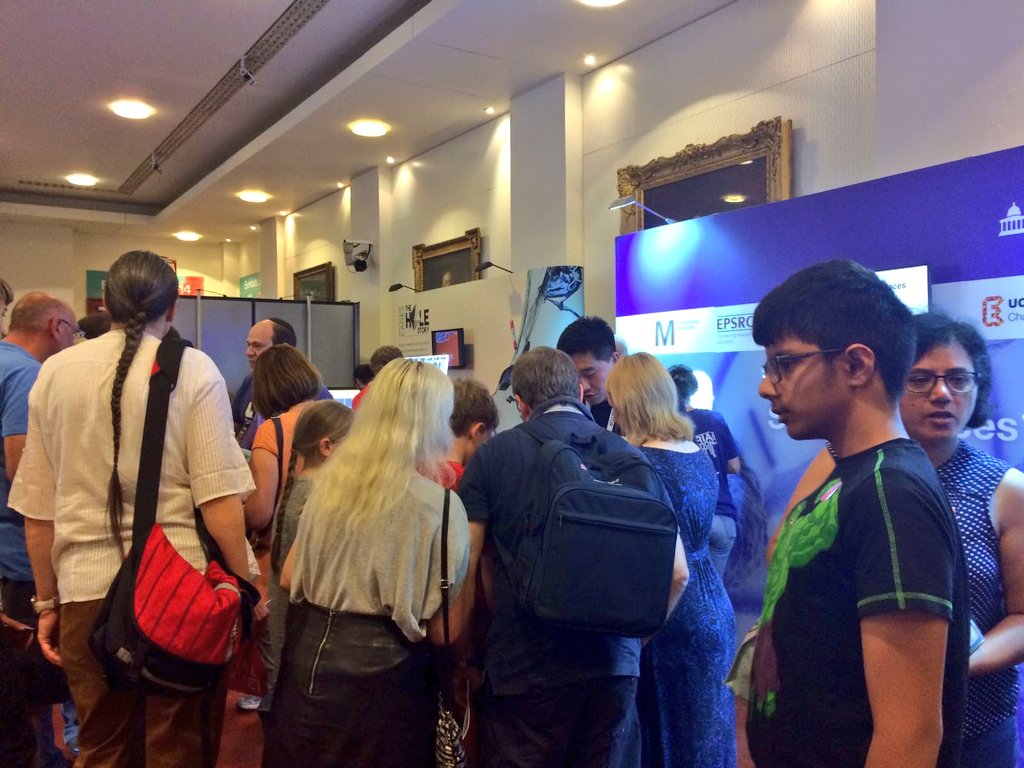 smart_surfaces's tweet photo. We've  been super busy all weekend!! Thank so much to everyone who came down and chatted with our @smart_surfaces team! #summerscience https://t.co/4DWDskrpY0