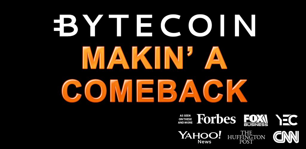BtCurrencies's tweet photo. The #Bytecoin makin's a comeback! Time to invest! Source #BTCurrencies :
buy bytecoin now via this link : https://t.co/2fMRBX1dmi https://t.co/yUUHZrp41V