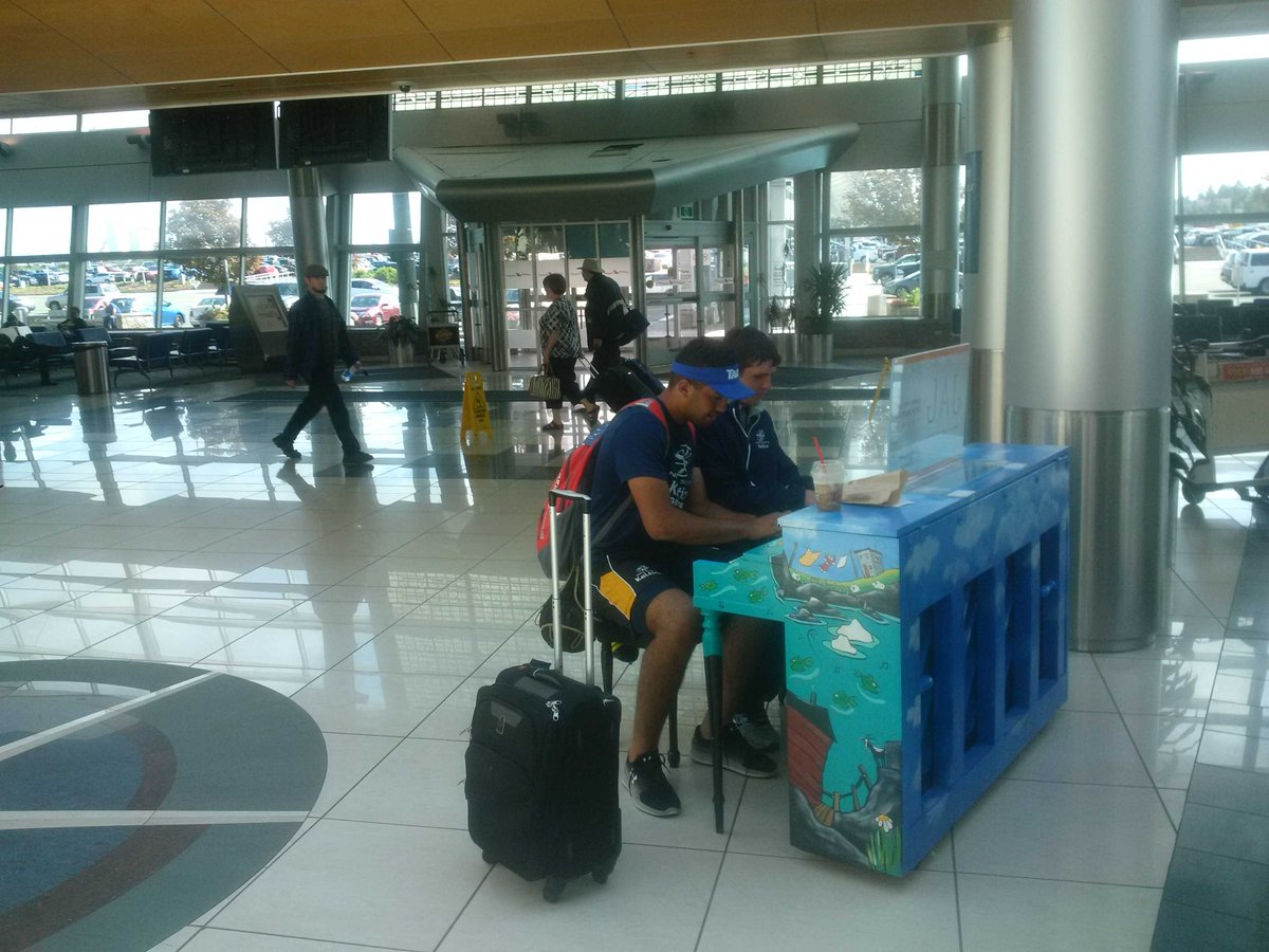 Talented NS Keltic Rugby Players @StJohn's Airport after Easterns. #rugbyontherock