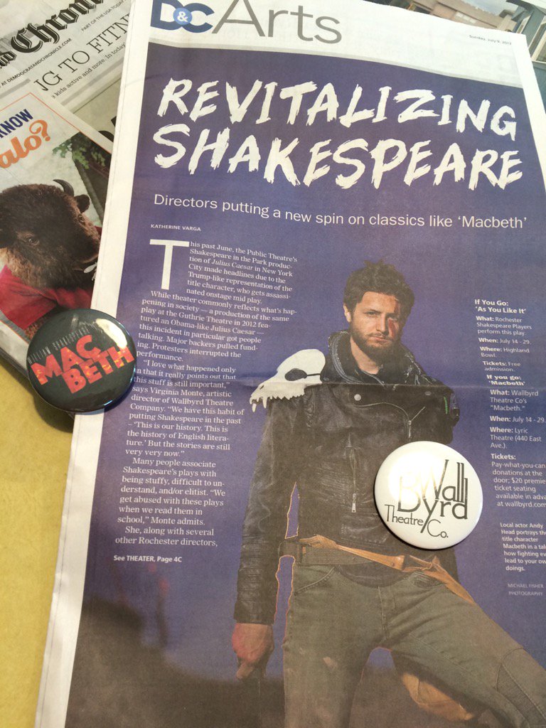 DianaLCarter's tweet photo. #WallByrd production of Macbeth (#MadMaxMac) opens 7/14/17 @Lyric Theatre. Pay what u can, https://t.co/i4zGkxr0NN https://t.co/4uh3hLlxJV