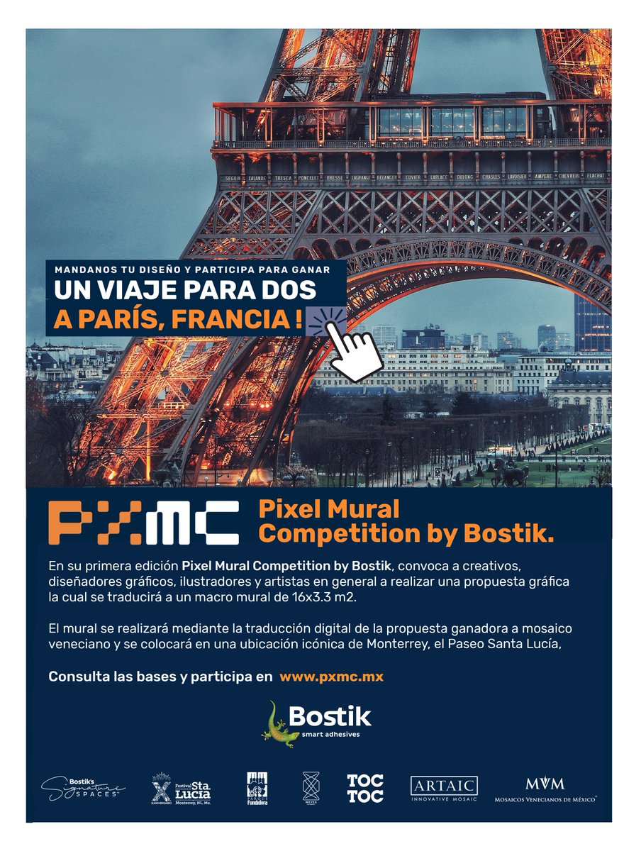 toctocmx's tweet photo. ¡Gana la oportunidad de exponer tu arte en un lugar icónico de Monterrey, así como un viaje doble a París! Participa https://t.co/XgC3WYhNpp https://t.co/zkHJq9u0lr
