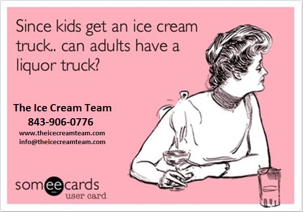 IceCreamTeamSC's tweet photo. Yes ma'am!  The Ice Cream Team's trucks are stocked with #icecream for kids &amp; adults!  #snobar #Charleston #boozepops #alcoholicicecream https://t.co/b9vgZiUEIN